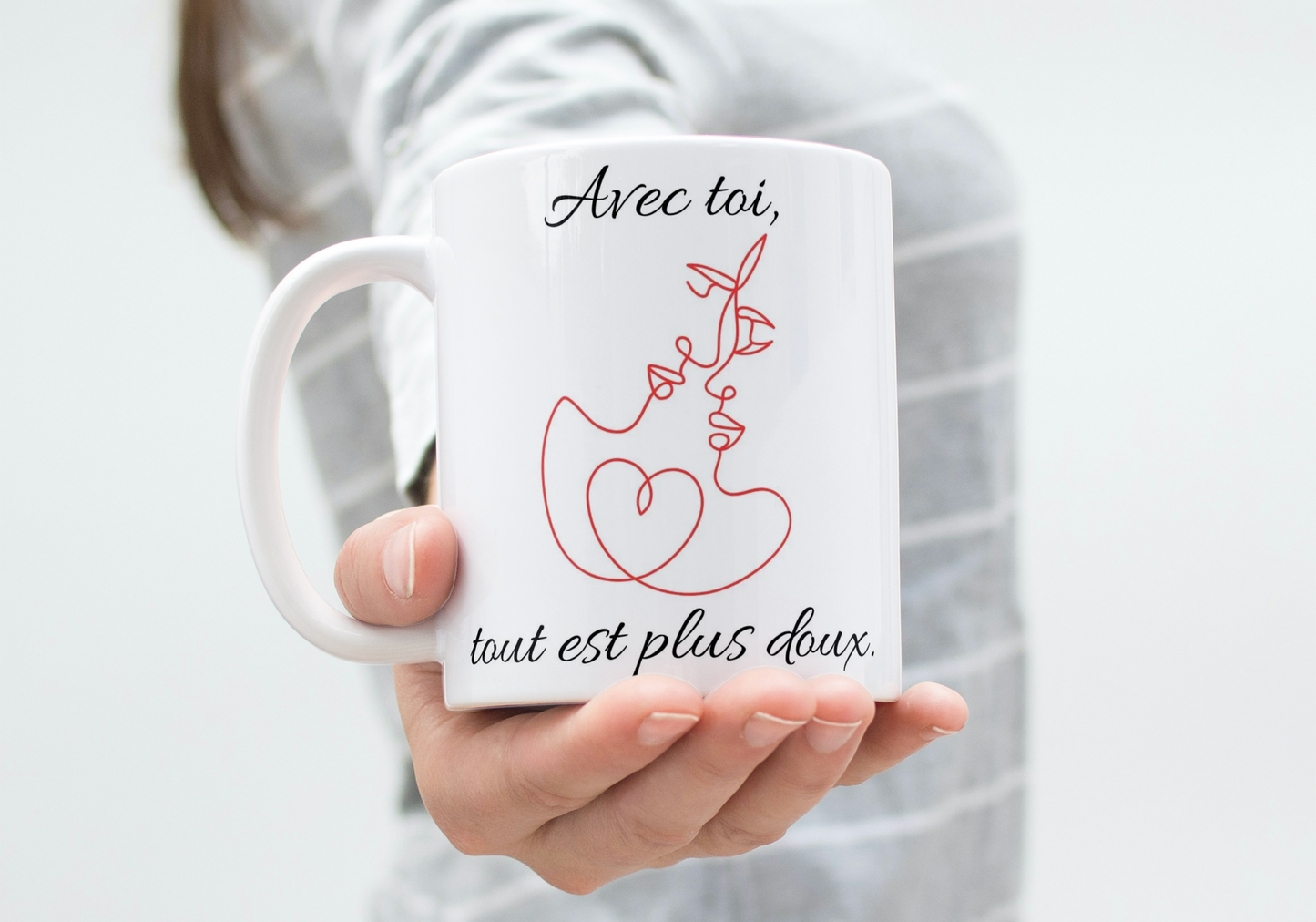 Valentine's Day Mug "With you, everything is sweeter"