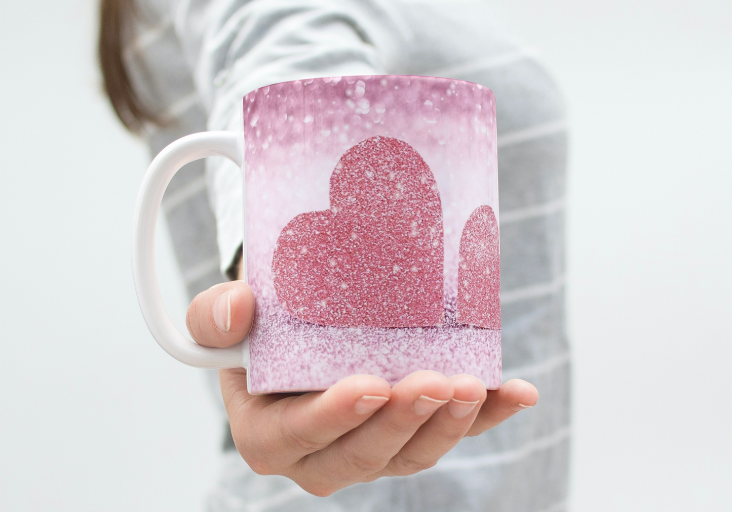Tasse zum Valentinstag „Ich liebe dich ❤️“ mit personalisierbarem Vornamen
