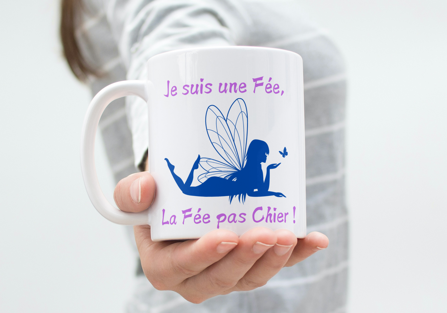 Humorous mug "I'm a Fairy, the Fairy who doesn't give a damn!"