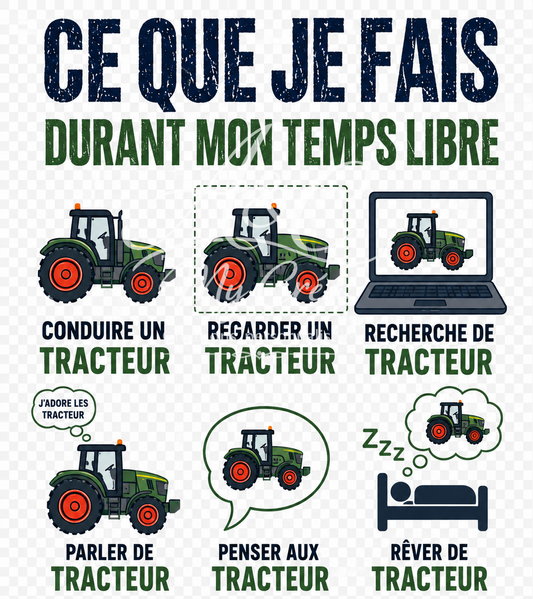 Bouteille - Gourde isotherme 750 ml - bouchon bambou - Tracteur – Bouteille Inox Humour Agriculteur