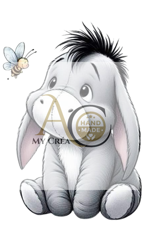 Bouteille - Gourde isotherme en inox - Petit Âne Tendre (Design A&C My Créa)