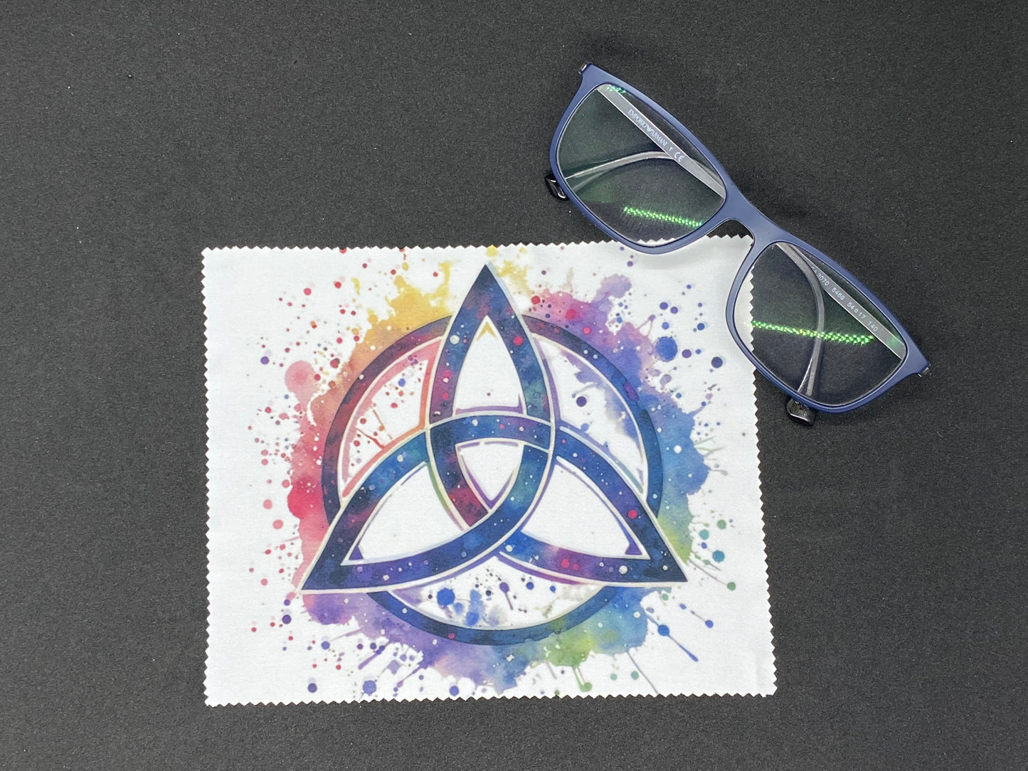 Microfiber cloth for screen and glasses "Triquetra Symbol"