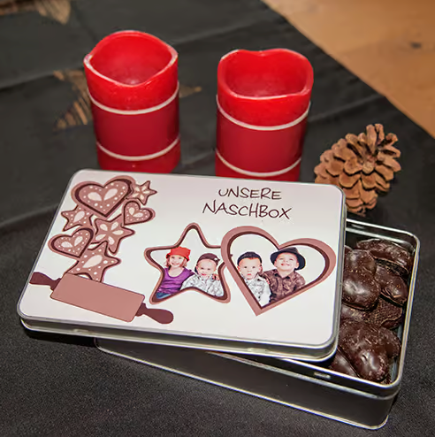 Boîte Souvenirs Bébé Garçon Personnalisée Métal – Coffret Naissance Prénom Date (A&C My Créa)