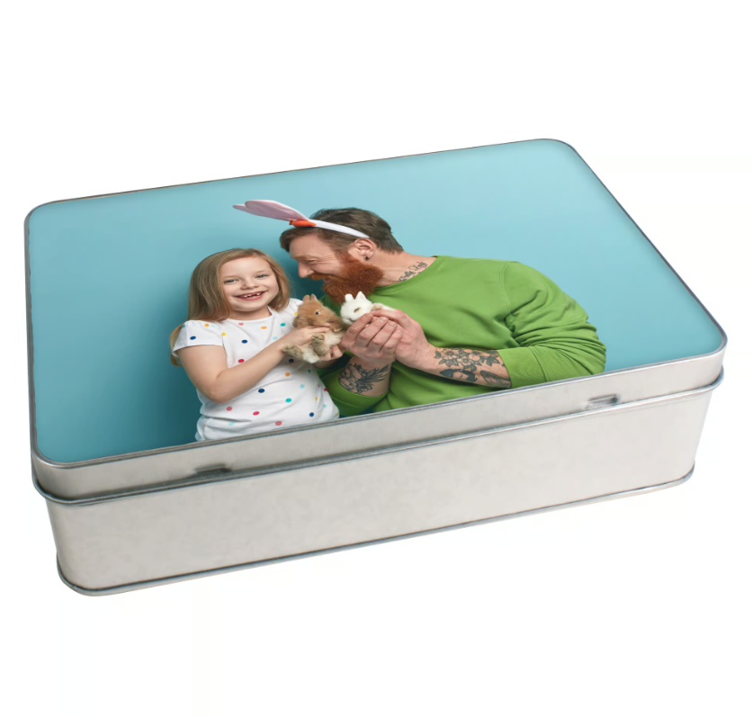 Boîte Souvenirs Bébé Fille Personnalisée Métal – Coffret Naissance Prénom Date (A&C My Créa)