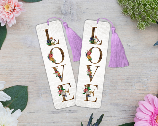 Marque-pages aluminium - Je t'aime