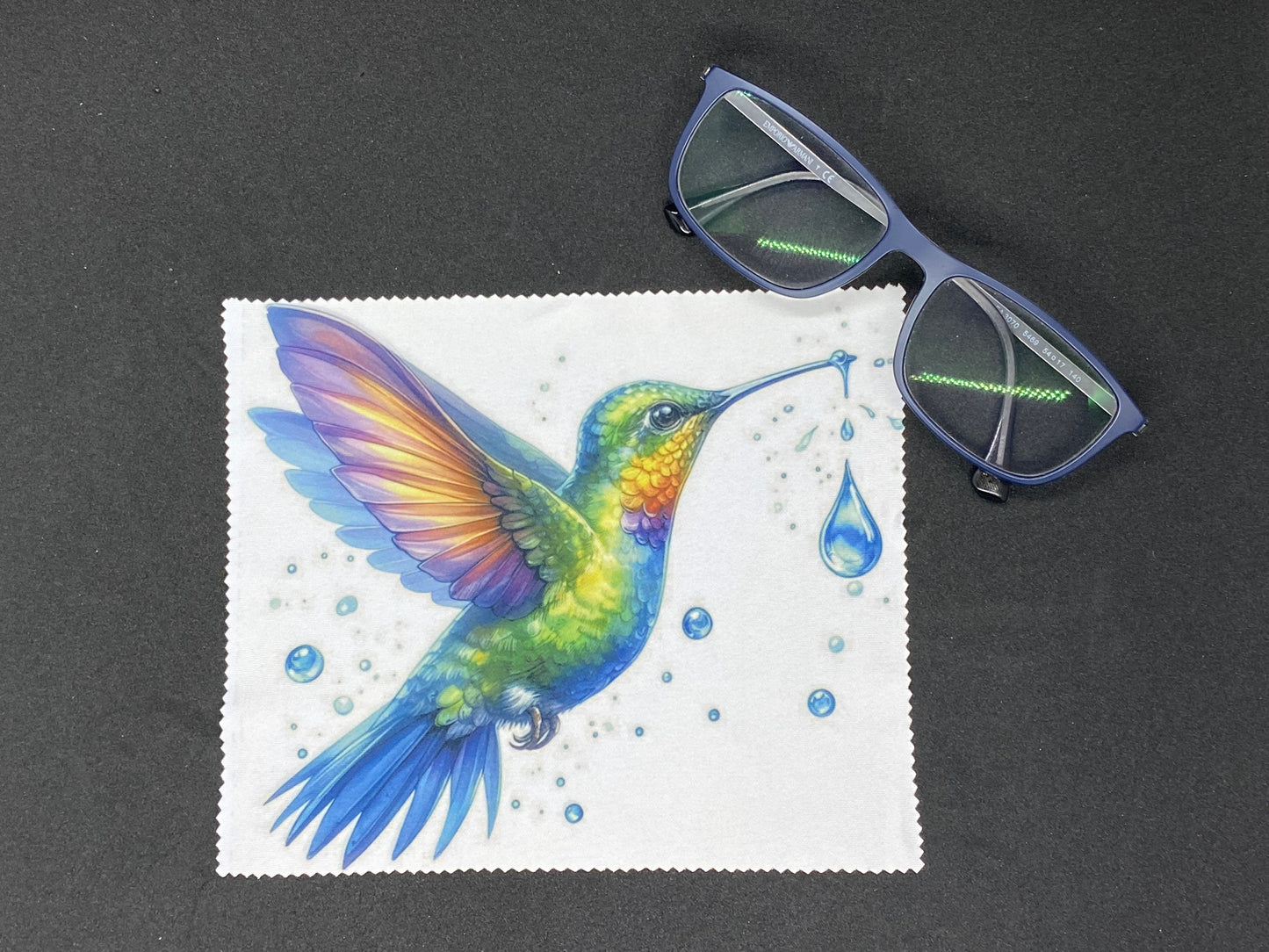 "Colibri Water Drop" microfiber cloth for screen and glasses