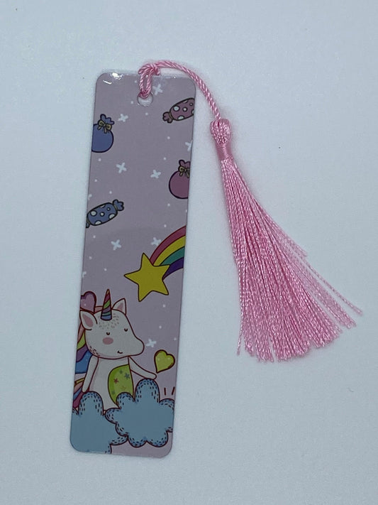 Marque-pages aluminium "Licorne"