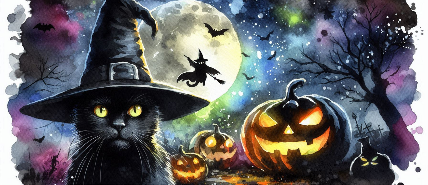 Mug Halloween Chat et Citrouilles – Collection Halloween