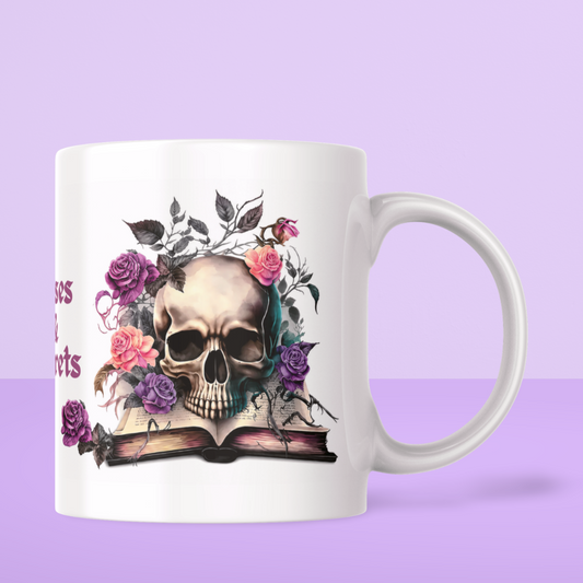 Mug Gothique Roses & Secrets Crâne Floral Original (A&C My Créa)