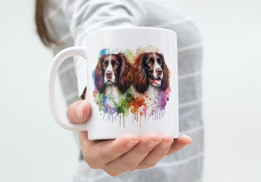 Mug Springer Anglais Aquarelle – Cadeau Original Passion Chien (A&C My Créa)