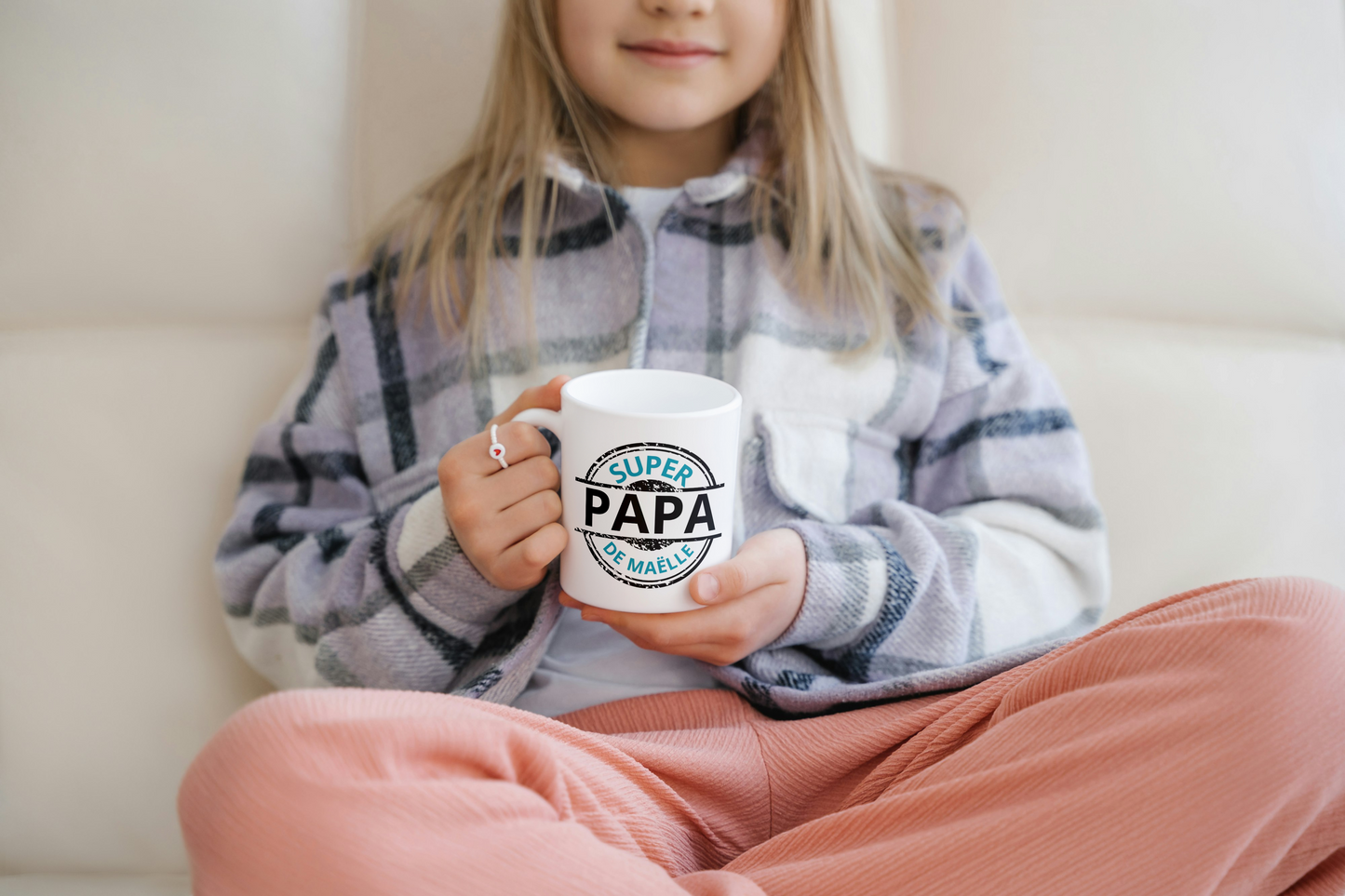 PAPA Mug - Super PAPA by Maëlle (customizable first name)