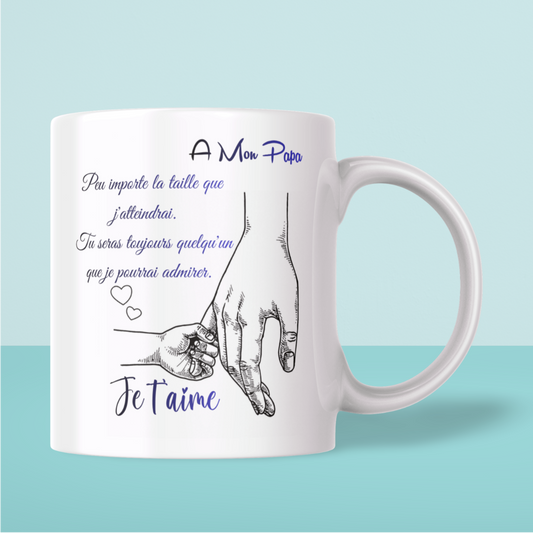 Mug Papa Message Touchant – Cadeau Émotion (A&C My Créa)