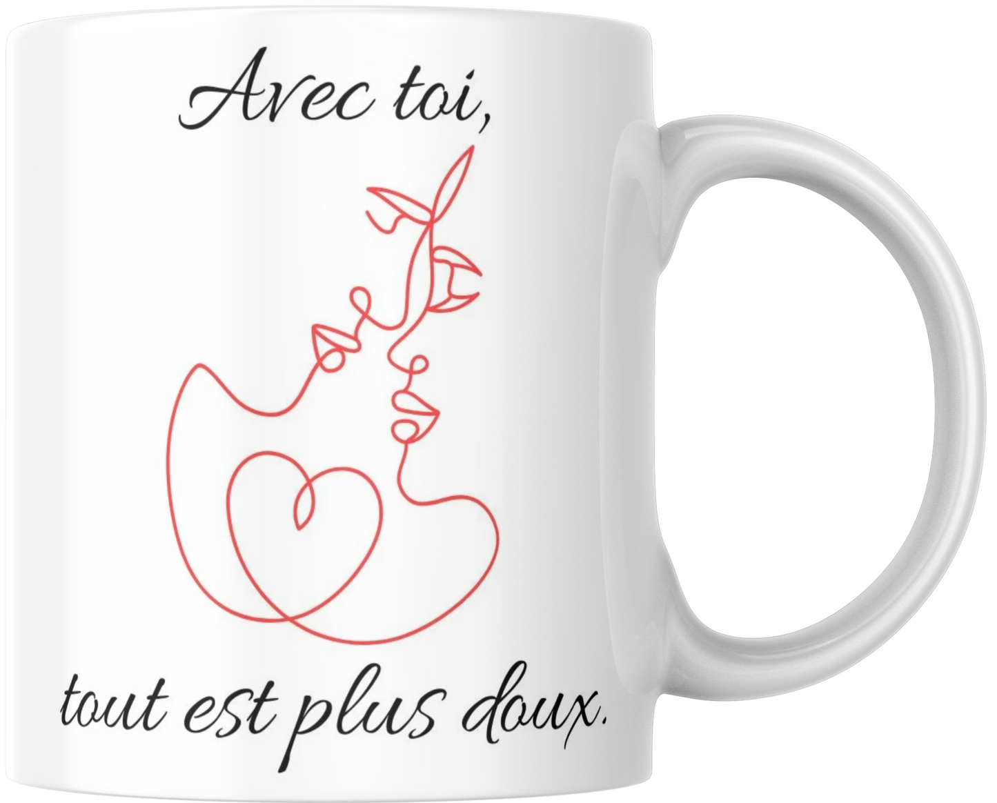 Valentine's Day Mug "With you, everything is sweeter"