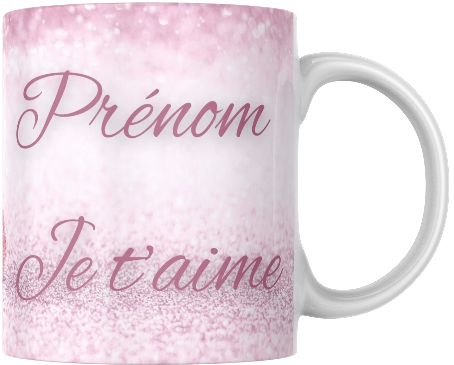 Tasse zum Valentinstag „Ich liebe dich ❤️“ mit personalisierbarem Vornamen
