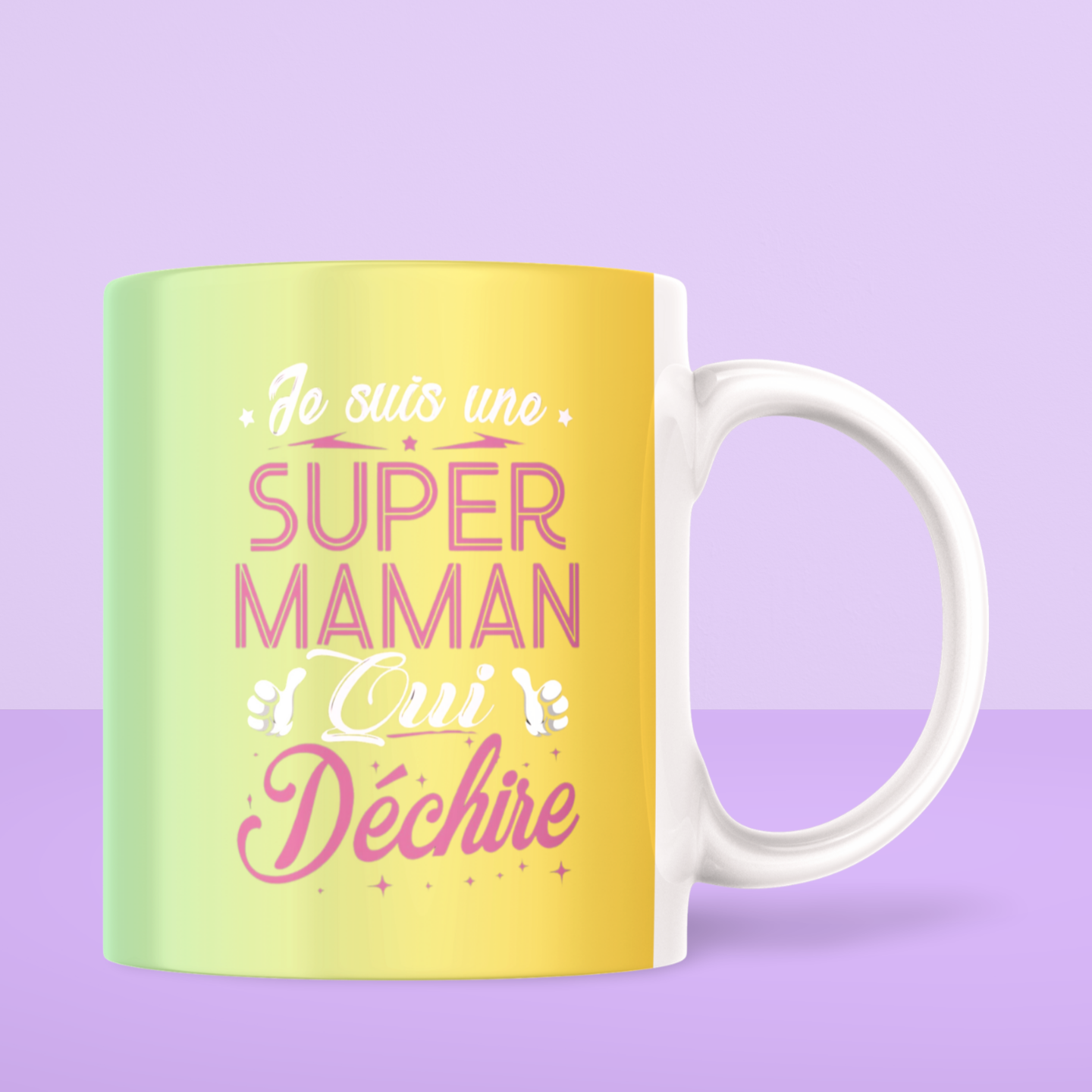 Tasse „Ich bin eine Super-MAMA, die rockt!“
