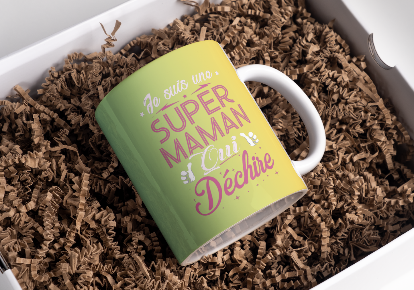 Tasse „Ich bin eine Super-MAMA, die rockt!“