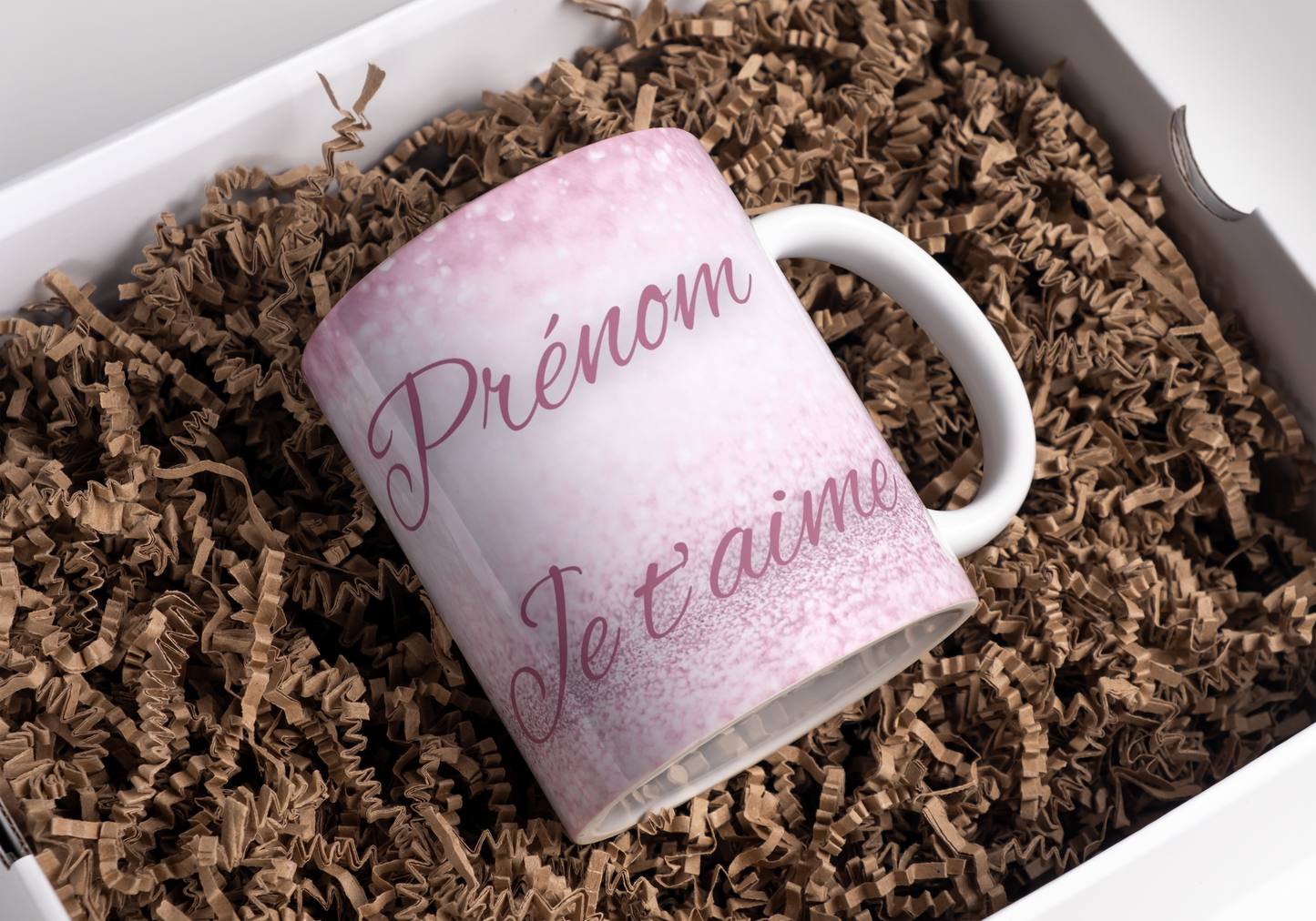Tasse zum Valentinstag „Ich liebe dich ❤️“ mit personalisierbarem Vornamen