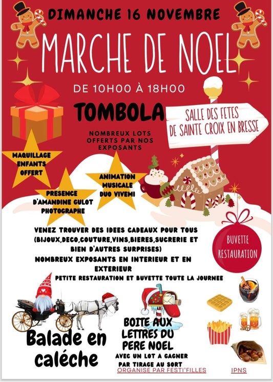 Sainte-Croix-en-Bresse - Dimanche 16 novembre 2025 - Marché de Noël