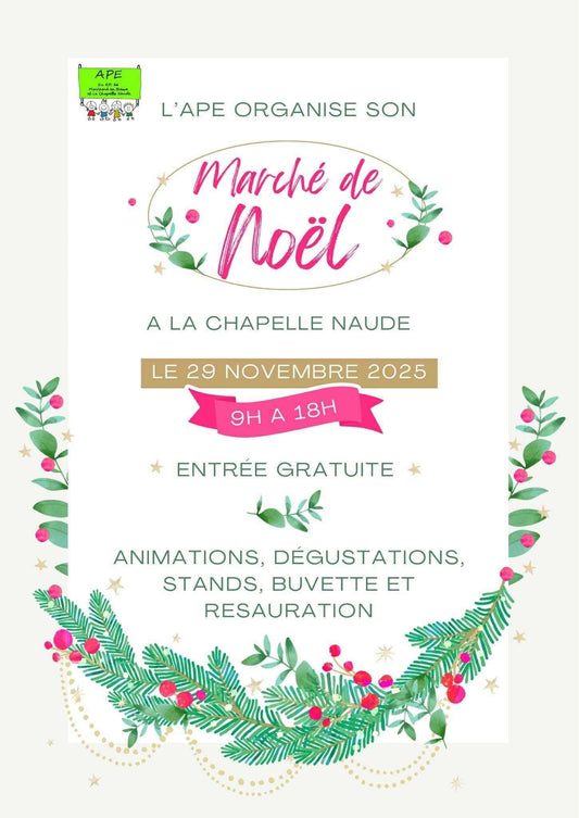 La Chapelle-Naude (71) - Samedi 29 novembre 2025 - Marché de Noël