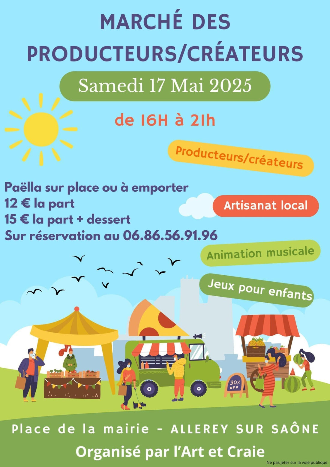Allerey sur Saône (71) - Samedi 17 mai  - Marché des créateurs