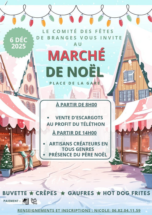 Branges (71) - Samedi 06 décembre 2025 - Marché de Noël