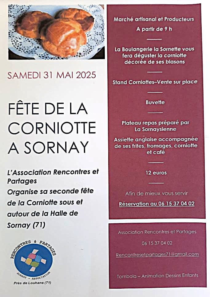 Sornay (71) - Samedi 31 mai - Fête de la corniotte