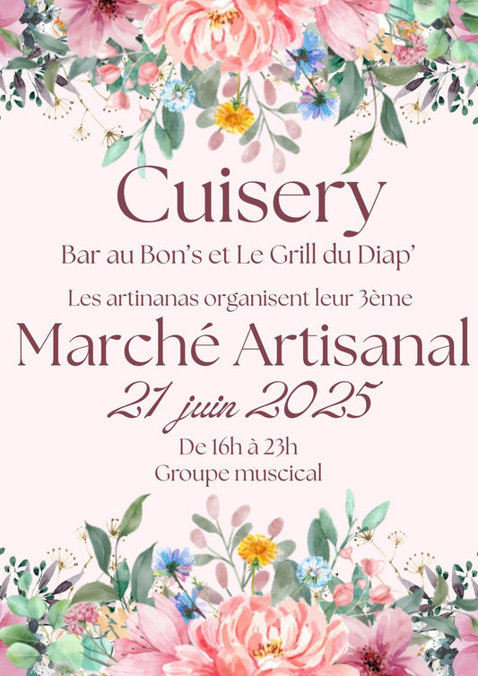 Cuisery (71) - Samedi 21 Juin - 3° Marché Artisanal