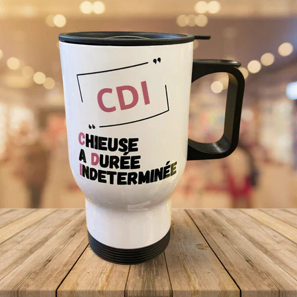 Mug isotherme Aluminium - Humoristique