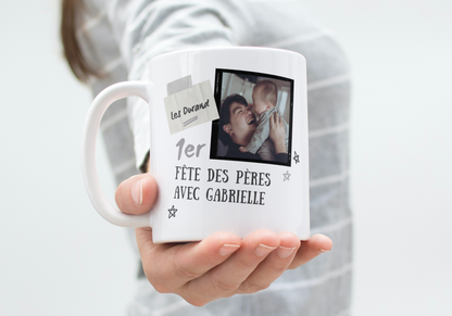 Mug Personnalisé Fête des Pères – Photo & Date (A&C My Créa)