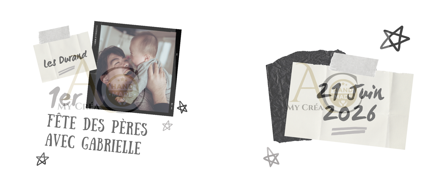 Mug Personnalisé Fête des Pères – Photo & Date (A&C My Créa)