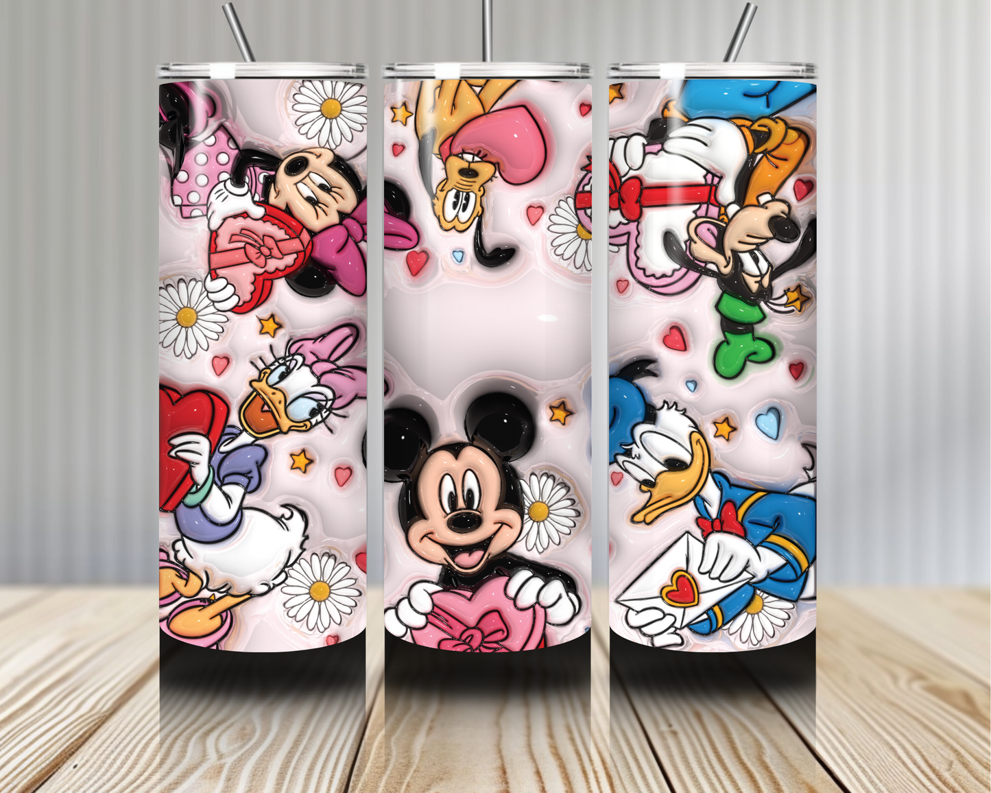 Gourde Tumbler isotherme -  Mickey, Minnie, Donald & Daisy