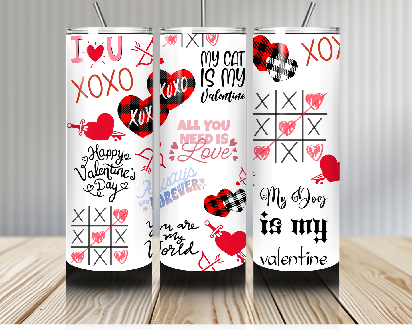 Gourde Tumbler isotherme - "My Valentine, My Love"