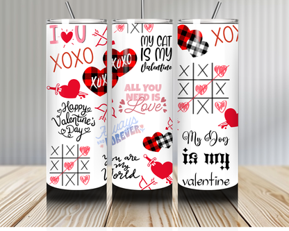Gourde Tumbler isotherme - "My Valentine, My Love"