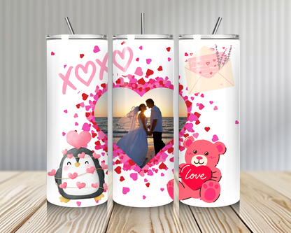 Gourde Tumbler isotherme -  Amour & Photo Personnelle