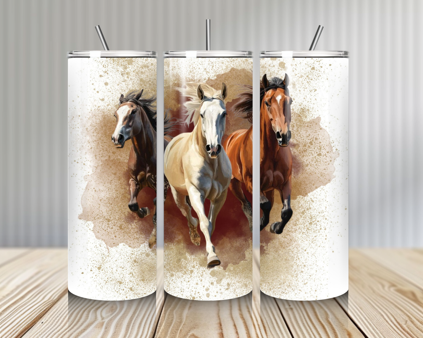 Gourde Tumbler isotherme - Chevaux Sauvages