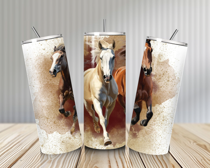 Gourde Tumbler isotherme - Chevaux Sauvages