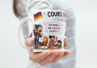 "Ich werde dir die Augen ausreißen, Arschloch" Humorbecher