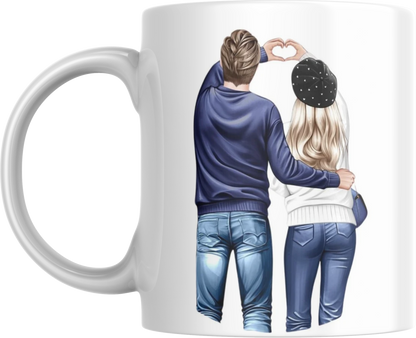 Mug Saint-Valentin "Toi + Moi = ❤️"