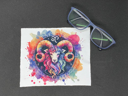 "Astro Aries" microfiber cloth for screen and glasses