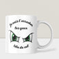 Mug humour "Je vais t'arracher les yeux, tête de cul" - Yeux Verts