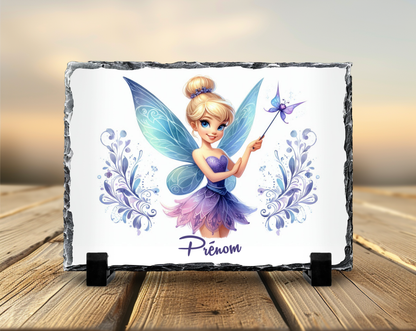 Ardoise Personnalisée Fée 20x30 cm – Cadre Photo Enfant Fille Décoration Magique Chambre Bébé (Design A&C My Créa)