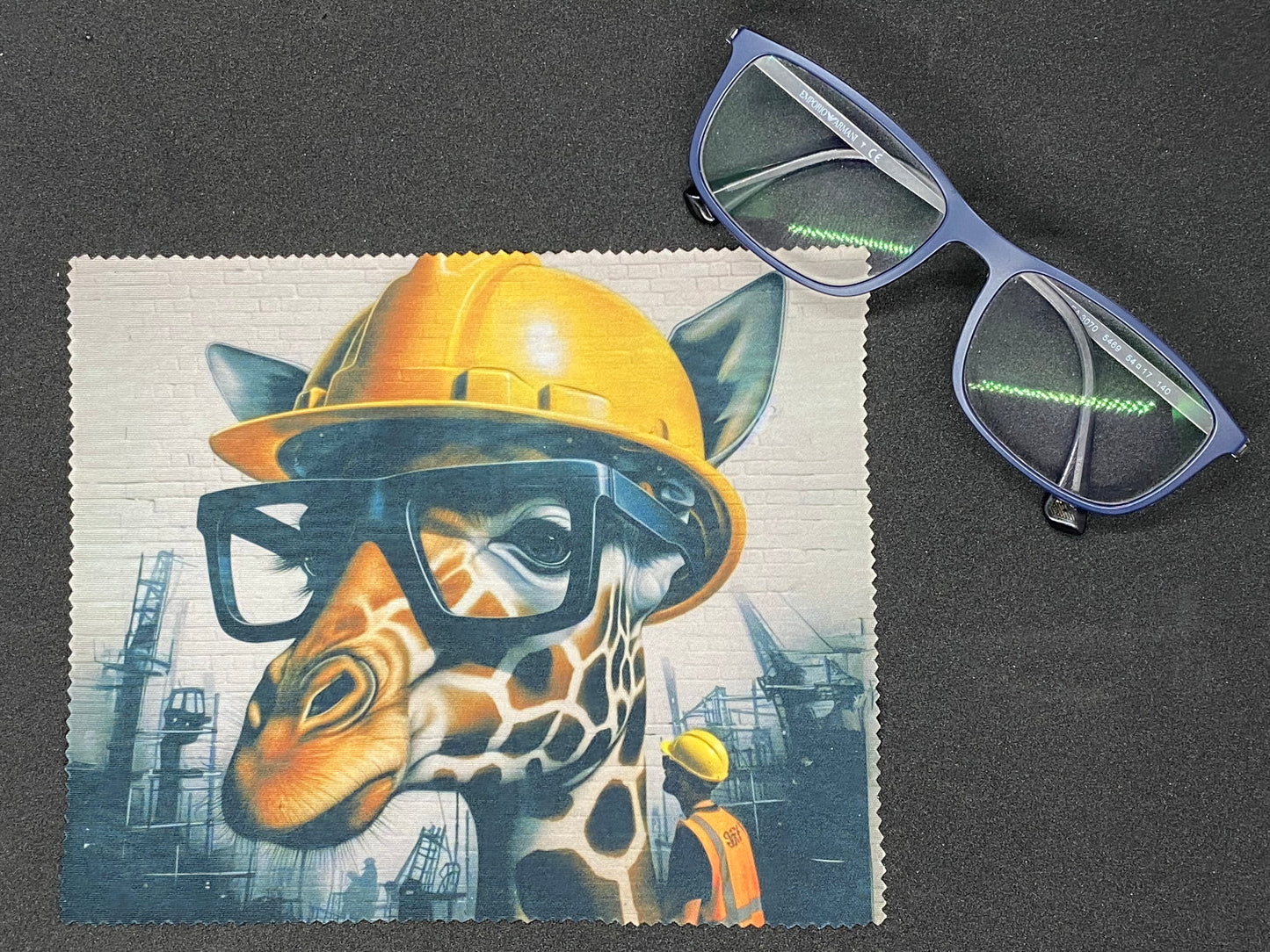 Lingette microfibre pour écran et lunette "Girafe Pop Art"
