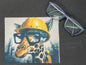Lingette microfibre pour écran et lunette "Girafe Pop Art"
