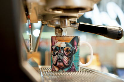 Mug Chien Stylé – Cadeau Original Bouledogue avec Lunettes (A&C My Créa)