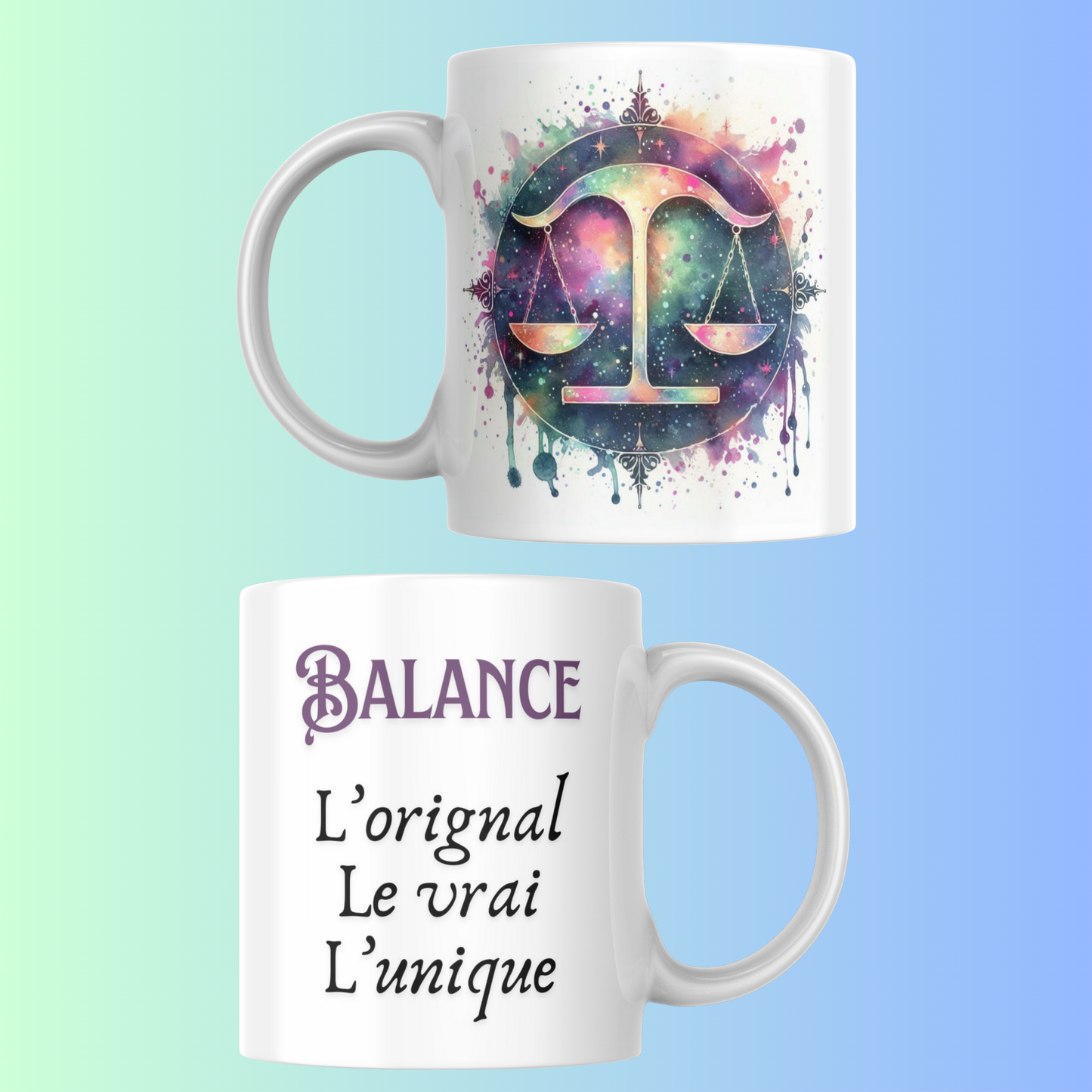 Mug Signe Astrologique – Cadeau Original Zodiaque 12 Signes Céramique 330 ml (A&C My Créa)