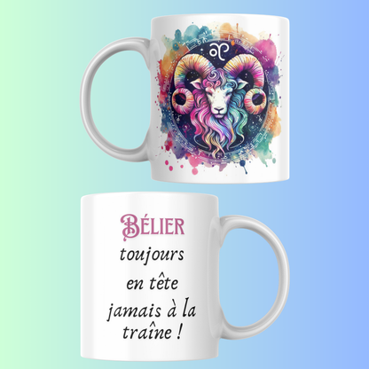 Mug Signe Astrologique – Cadeau Original Zodiaque 12 Signes Céramique 330 ml (A&C My Créa)
