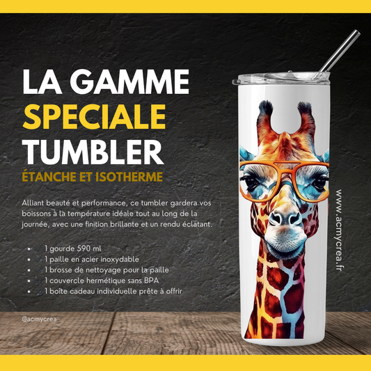 Gourde Tumbler isotherme - Girafe