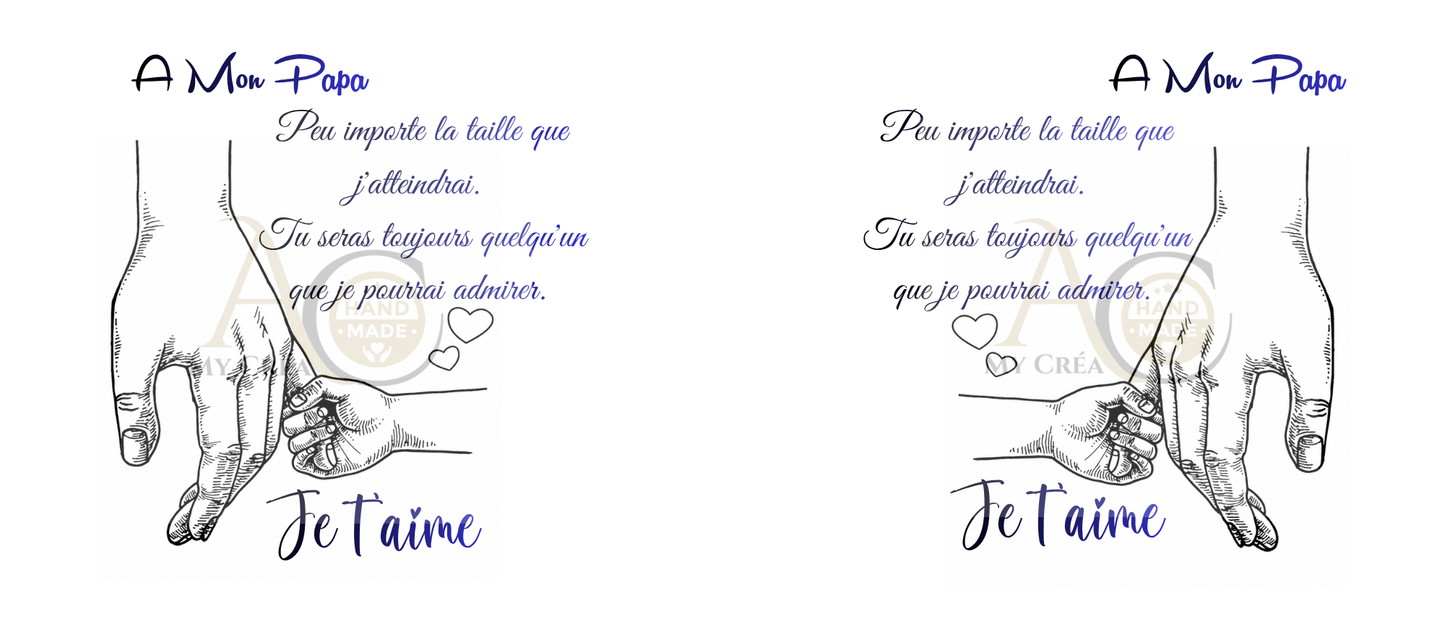 Mug Papa Message Touchant – Cadeau Émotion (A&C My Créa)