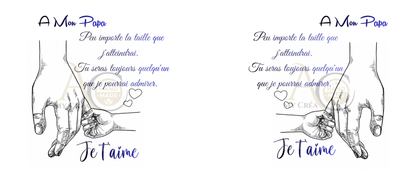 Mug Papa Message Touchant – Cadeau Émotion (A&C My Créa)