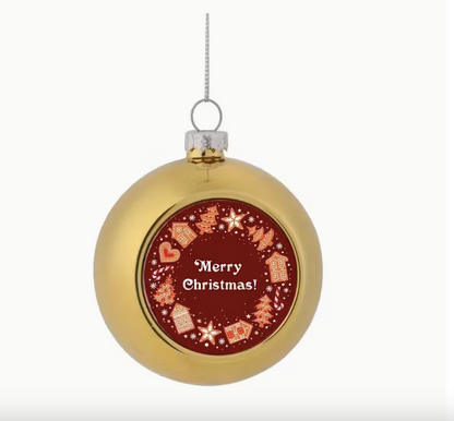 Boules de Noël personnalisables Ø 6 ou 8 cm - 6 coloris au choix